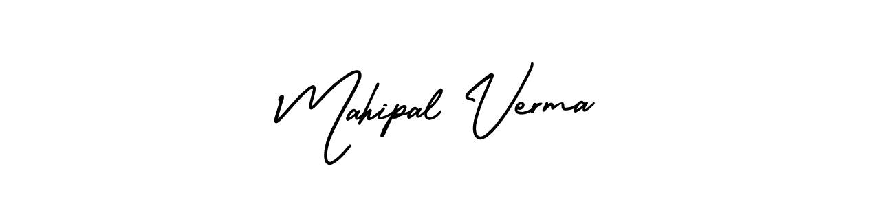 AmerikaSignatureDemo-Regular is a professional signature style that is perfect for those who want to add a touch of class to their signature. It is also a great choice for those who want to make their signature more unique. Get Mahipal Verma name to fancy signature for free. Mahipal Verma signature style 3 images and pictures png