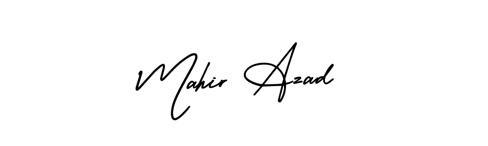 Use a signature maker to create a handwritten signature online. With this signature software, you can design (AmerikaSignatureDemo-Regular) your own signature for name Mahir Azad. Mahir Azad signature style 3 images and pictures png