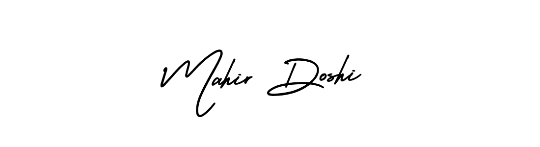 How to make Mahir Doshi name signature. Use AmerikaSignatureDemo-Regular style for creating short signs online. This is the latest handwritten sign. Mahir Doshi signature style 3 images and pictures png