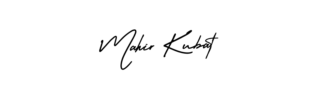 How to make Mahir Kubat name signature. Use AmerikaSignatureDemo-Regular style for creating short signs online. This is the latest handwritten sign. Mahir Kubat signature style 3 images and pictures png