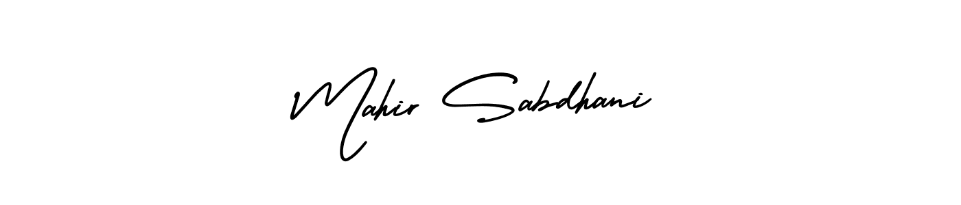 Create a beautiful signature design for name Mahir Sabdhani. With this signature (AmerikaSignatureDemo-Regular) fonts, you can make a handwritten signature for free. Mahir Sabdhani signature style 3 images and pictures png