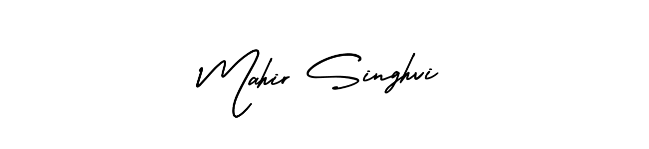 Use a signature maker to create a handwritten signature online. With this signature software, you can design (AmerikaSignatureDemo-Regular) your own signature for name Mahir Singhvi. Mahir Singhvi signature style 3 images and pictures png