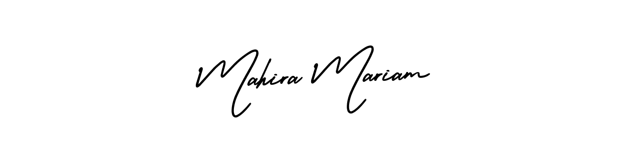 if you are searching for the best signature style for your name Mahira Mariam. so please give up your signature search. here we have designed multiple signature styles  using AmerikaSignatureDemo-Regular. Mahira Mariam signature style 3 images and pictures png