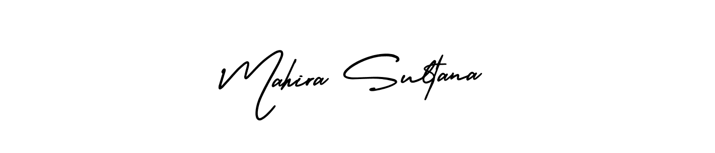 AmerikaSignatureDemo-Regular is a professional signature style that is perfect for those who want to add a touch of class to their signature. It is also a great choice for those who want to make their signature more unique. Get Mahira Sultana name to fancy signature for free. Mahira Sultana signature style 3 images and pictures png
