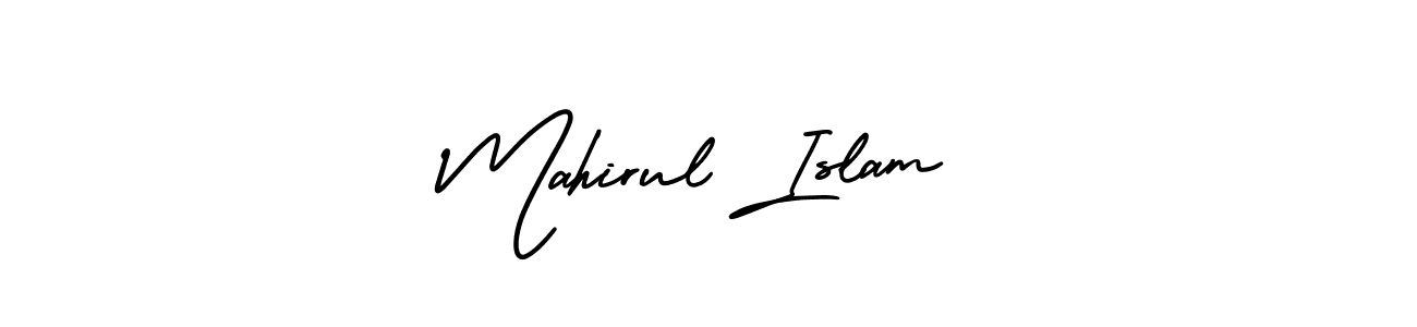Also You can easily find your signature by using the search form. We will create Mahirul Islam name handwritten signature images for you free of cost using AmerikaSignatureDemo-Regular sign style. Mahirul Islam signature style 3 images and pictures png