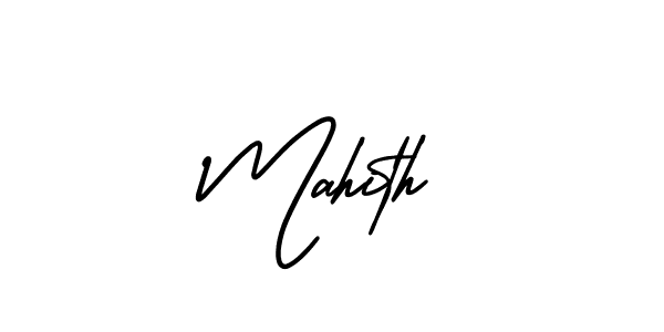 Use a signature maker to create a handwritten signature online. With this signature software, you can design (AmerikaSignatureDemo-Regular) your own signature for name Mahith. Mahith signature style 3 images and pictures png