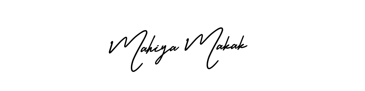 How to make Mahiya Makak signature? AmerikaSignatureDemo-Regular is a professional autograph style. Create handwritten signature for Mahiya Makak name. Mahiya Makak signature style 3 images and pictures png