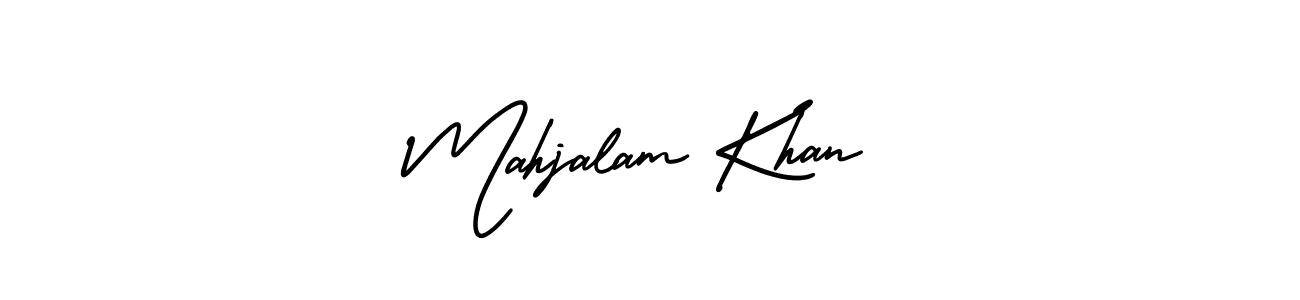 Use a signature maker to create a handwritten signature online. With this signature software, you can design (AmerikaSignatureDemo-Regular) your own signature for name Mahjalam Khan. Mahjalam Khan signature style 3 images and pictures png