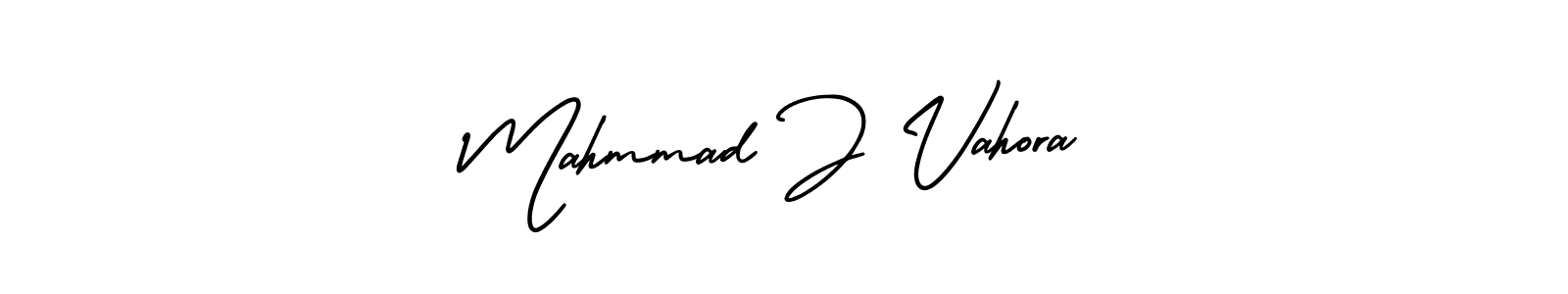 Mahmmad J Vahora stylish signature style. Best Handwritten Sign (AmerikaSignatureDemo-Regular) for my name. Handwritten Signature Collection Ideas for my name Mahmmad J Vahora. Mahmmad J Vahora signature style 3 images and pictures png