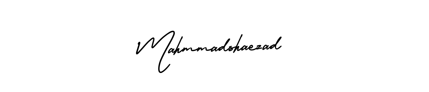 How to make Mahmmadshaezad name signature. Use AmerikaSignatureDemo-Regular style for creating short signs online. This is the latest handwritten sign. Mahmmadshaezad signature style 3 images and pictures png