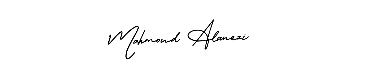 How to make Mahmoud Alanezi name signature. Use AmerikaSignatureDemo-Regular style for creating short signs online. This is the latest handwritten sign. Mahmoud Alanezi signature style 3 images and pictures png