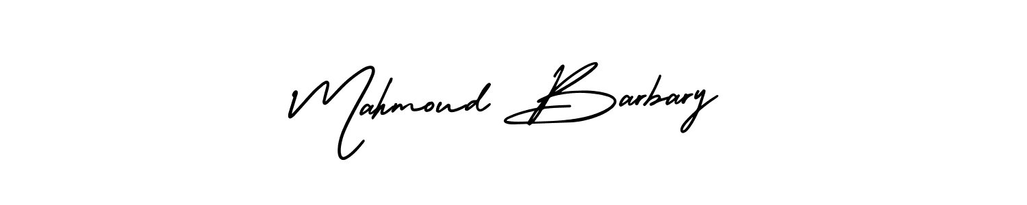 Mahmoud Barbary stylish signature style. Best Handwritten Sign (AmerikaSignatureDemo-Regular) for my name. Handwritten Signature Collection Ideas for my name Mahmoud Barbary. Mahmoud Barbary signature style 3 images and pictures png