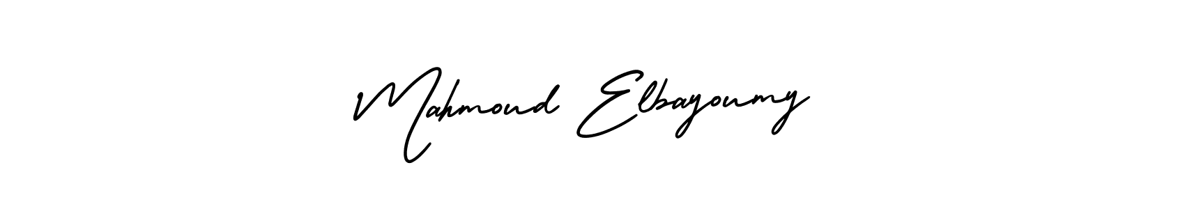 AmerikaSignatureDemo-Regular is a professional signature style that is perfect for those who want to add a touch of class to their signature. It is also a great choice for those who want to make their signature more unique. Get Mahmoud Elbayoumy name to fancy signature for free. Mahmoud Elbayoumy signature style 3 images and pictures png