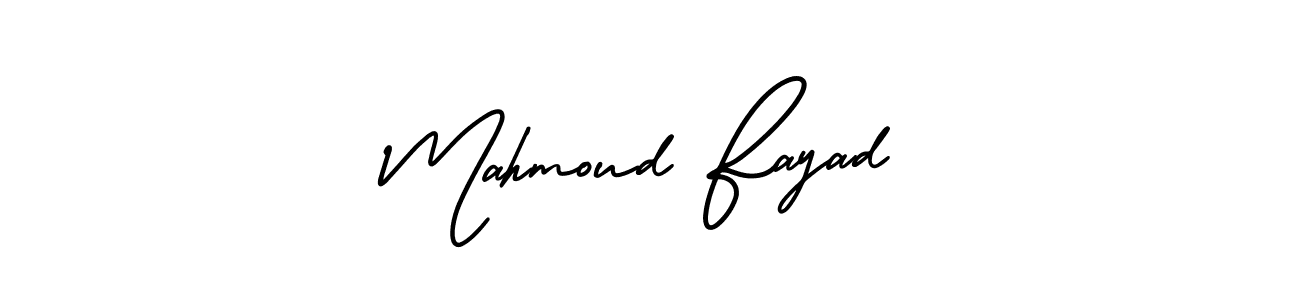 Make a short Mahmoud Fayad signature style. Manage your documents anywhere anytime using AmerikaSignatureDemo-Regular. Create and add eSignatures, submit forms, share and send files easily. Mahmoud Fayad signature style 3 images and pictures png