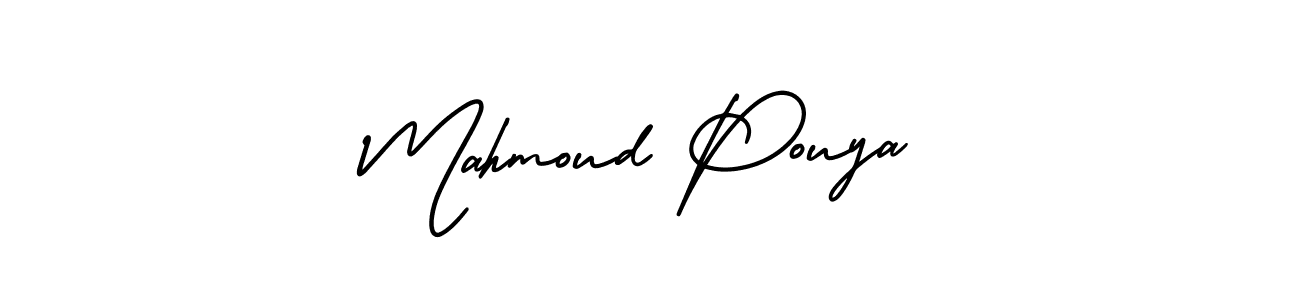 Make a beautiful signature design for name Mahmoud Pouya. With this signature (AmerikaSignatureDemo-Regular) style, you can create a handwritten signature for free. Mahmoud Pouya signature style 3 images and pictures png