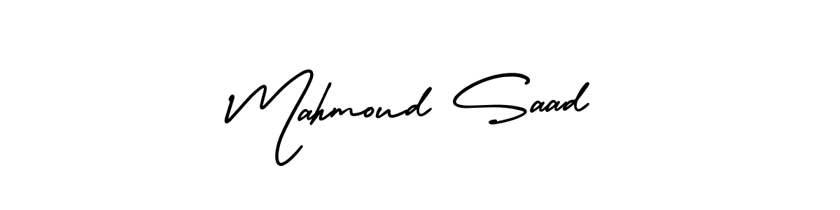 Create a beautiful signature design for name Mahmoud Saad. With this signature (AmerikaSignatureDemo-Regular) fonts, you can make a handwritten signature for free. Mahmoud Saad signature style 3 images and pictures png