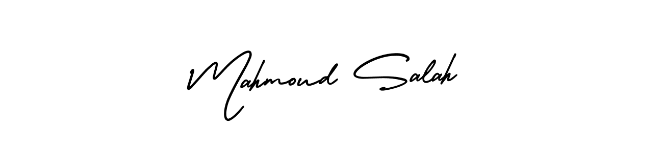 This is the best signature style for the Mahmoud Salah name. Also you like these signature font (AmerikaSignatureDemo-Regular). Mix name signature. Mahmoud Salah signature style 3 images and pictures png
