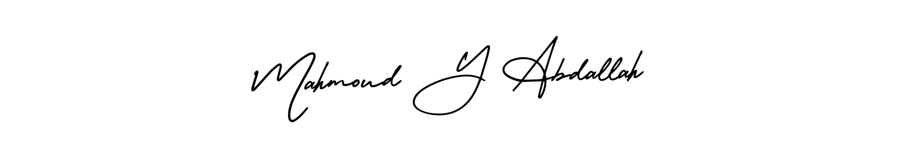 AmerikaSignatureDemo-Regular is a professional signature style that is perfect for those who want to add a touch of class to their signature. It is also a great choice for those who want to make their signature more unique. Get Mahmoud Y Abdallah name to fancy signature for free. Mahmoud Y Abdallah signature style 3 images and pictures png