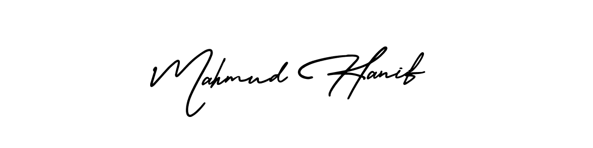 Mahmud Hanif stylish signature style. Best Handwritten Sign (AmerikaSignatureDemo-Regular) for my name. Handwritten Signature Collection Ideas for my name Mahmud Hanif. Mahmud Hanif signature style 3 images and pictures png