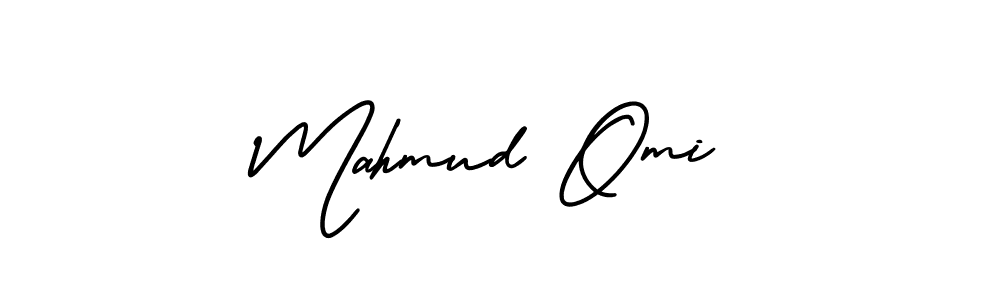 How to make Mahmud Omi name signature. Use AmerikaSignatureDemo-Regular style for creating short signs online. This is the latest handwritten sign. Mahmud Omi signature style 3 images and pictures png