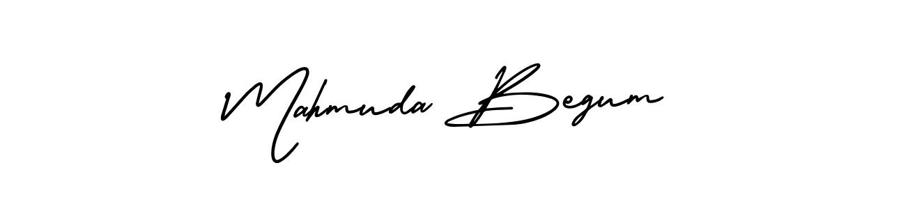 How to make Mahmuda Begum name signature. Use AmerikaSignatureDemo-Regular style for creating short signs online. This is the latest handwritten sign. Mahmuda Begum signature style 3 images and pictures png