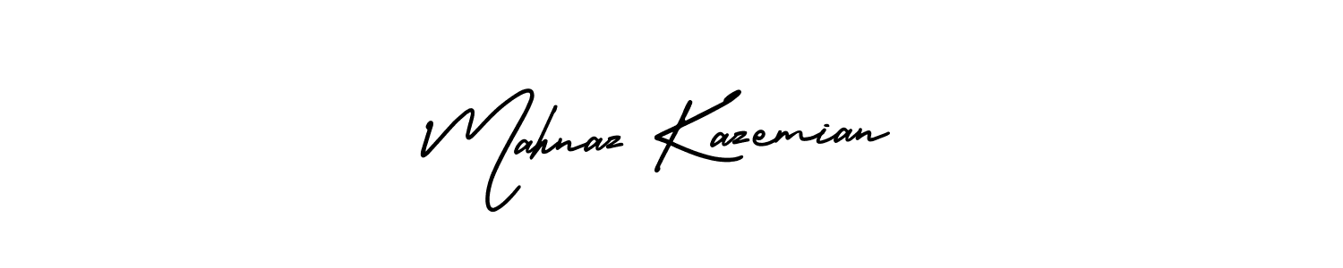 Make a beautiful signature design for name Mahnaz Kazemian. Use this online signature maker to create a handwritten signature for free. Mahnaz Kazemian signature style 3 images and pictures png