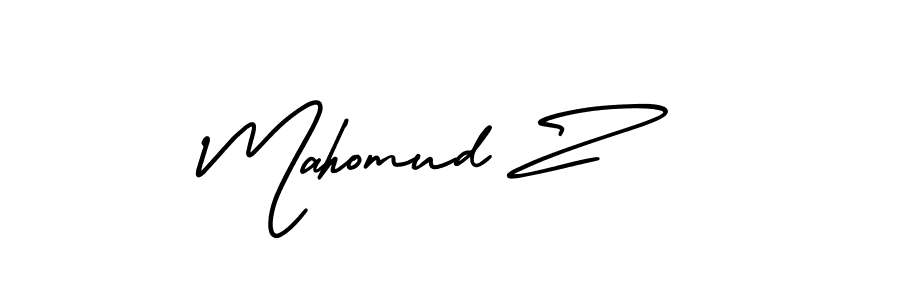 Use a signature maker to create a handwritten signature online. With this signature software, you can design (AmerikaSignatureDemo-Regular) your own signature for name Mahomud Z. Mahomud Z signature style 3 images and pictures png