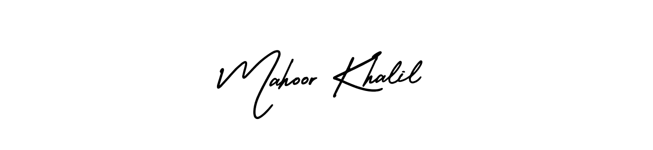 Mahoor Khalil stylish signature style. Best Handwritten Sign (AmerikaSignatureDemo-Regular) for my name. Handwritten Signature Collection Ideas for my name Mahoor Khalil. Mahoor Khalil signature style 3 images and pictures png
