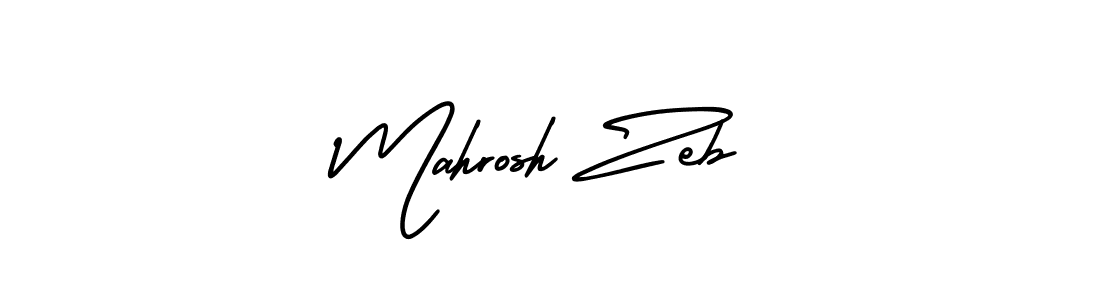 It looks lik you need a new signature style for name Mahrosh Zeb. Design unique handwritten (AmerikaSignatureDemo-Regular) signature with our free signature maker in just a few clicks. Mahrosh Zeb signature style 3 images and pictures png