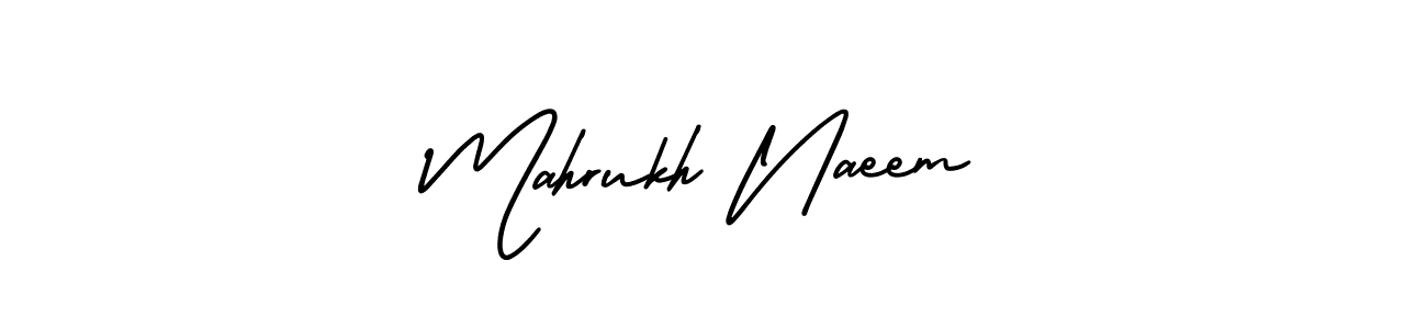Use a signature maker to create a handwritten signature online. With this signature software, you can design (AmerikaSignatureDemo-Regular) your own signature for name Mahrukh Naeem. Mahrukh Naeem signature style 3 images and pictures png