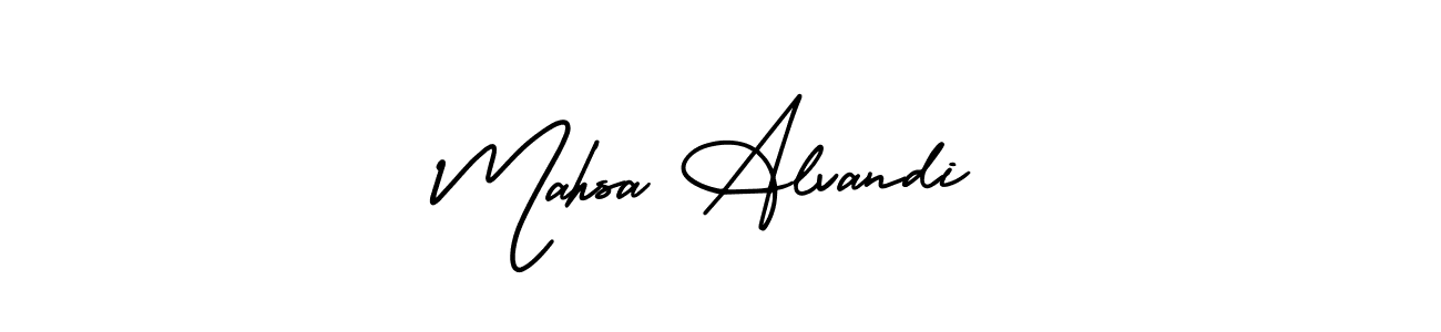 Best and Professional Signature Style for Mahsa Alvandi. AmerikaSignatureDemo-Regular Best Signature Style Collection. Mahsa Alvandi signature style 3 images and pictures png