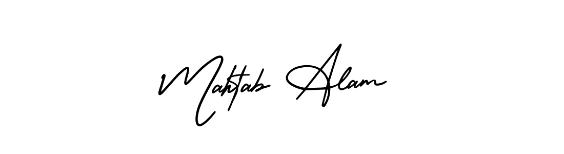 Also You can easily find your signature by using the search form. We will create Mahtab Alam name handwritten signature images for you free of cost using AmerikaSignatureDemo-Regular sign style. Mahtab Alam signature style 3 images and pictures png