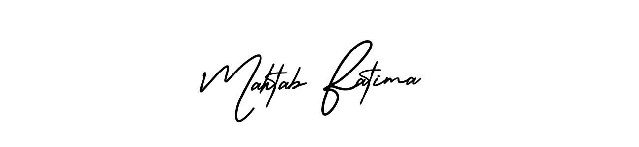 Similarly AmerikaSignatureDemo-Regular is the best handwritten signature design. Signature creator online .You can use it as an online autograph creator for name Mahtab Fatima. Mahtab Fatima signature style 3 images and pictures png