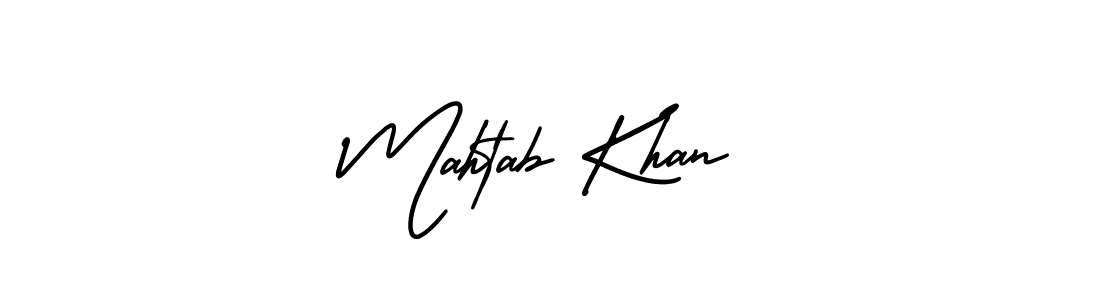 Design your own signature with our free online signature maker. With this signature software, you can create a handwritten (AmerikaSignatureDemo-Regular) signature for name Mahtab Khan. Mahtab Khan signature style 3 images and pictures png