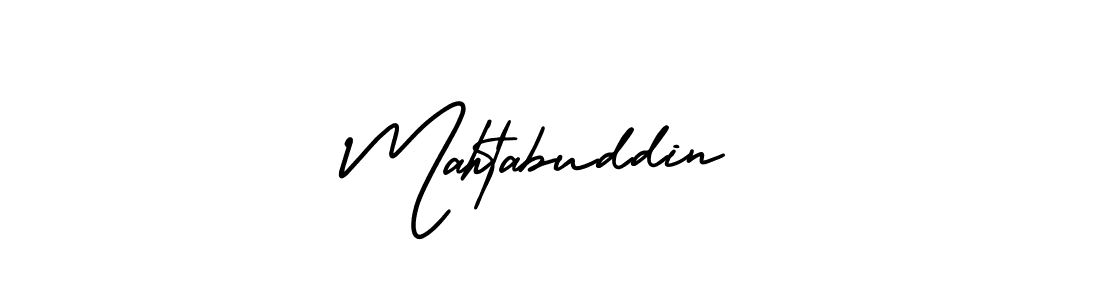 Mahtabuddin stylish signature style. Best Handwritten Sign (AmerikaSignatureDemo-Regular) for my name. Handwritten Signature Collection Ideas for my name Mahtabuddin. Mahtabuddin signature style 3 images and pictures png