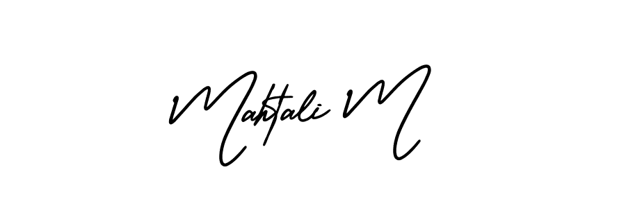 Also we have Mahtali M name is the best signature style. Create professional handwritten signature collection using AmerikaSignatureDemo-Regular autograph style. Mahtali M signature style 3 images and pictures png