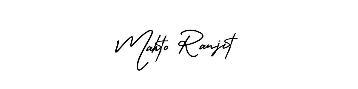 Also we have Mahto Ranjit name is the best signature style. Create professional handwritten signature collection using AmerikaSignatureDemo-Regular autograph style. Mahto Ranjit signature style 3 images and pictures png