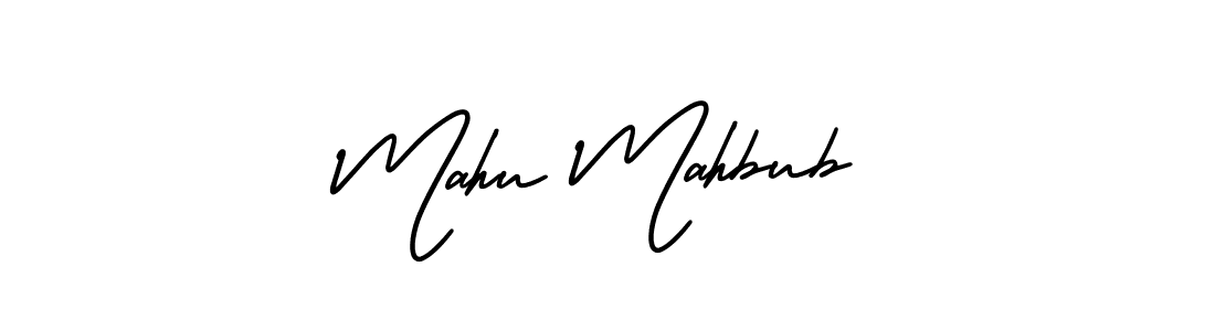 Similarly AmerikaSignatureDemo-Regular is the best handwritten signature design. Signature creator online .You can use it as an online autograph creator for name Mahu Mahbub. Mahu Mahbub signature style 3 images and pictures png