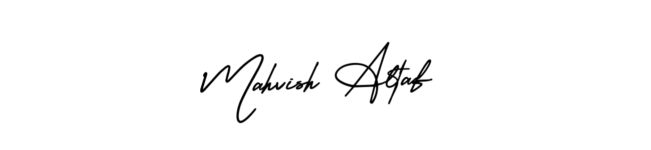 This is the best signature style for the Mahvish Altaf name. Also you like these signature font (AmerikaSignatureDemo-Regular). Mix name signature. Mahvish Altaf signature style 3 images and pictures png