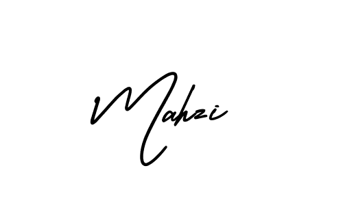 Use a signature maker to create a handwritten signature online. With this signature software, you can design (AmerikaSignatureDemo-Regular) your own signature for name Mahzi. Mahzi signature style 3 images and pictures png