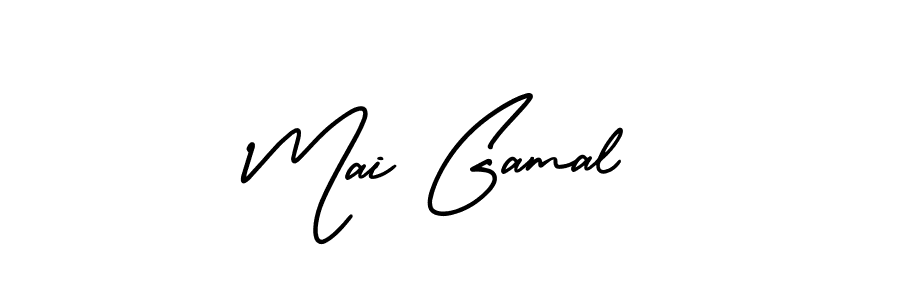 It looks lik you need a new signature style for name Mai Gamal. Design unique handwritten (AmerikaSignatureDemo-Regular) signature with our free signature maker in just a few clicks. Mai Gamal signature style 3 images and pictures png