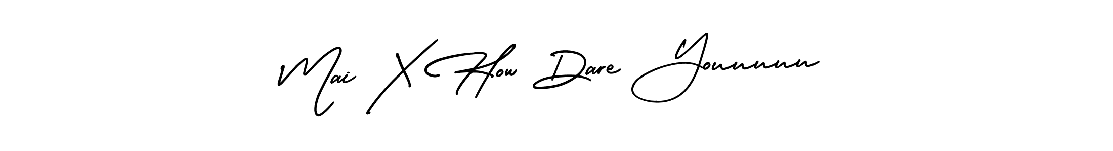 Make a beautiful signature design for name Mai X How Dare Youuuuu. Use this online signature maker to create a handwritten signature for free. Mai X How Dare Youuuuu signature style 3 images and pictures png