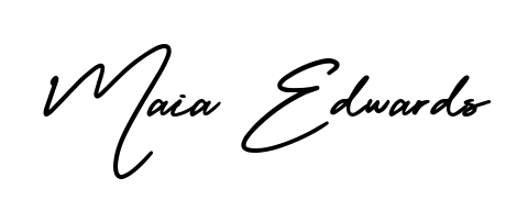This is the best signature style for the Maia Edwards name. Also you like these signature font (AmerikaSignatureDemo-Regular). Mix name signature. Maia Edwards signature style 3 images and pictures png