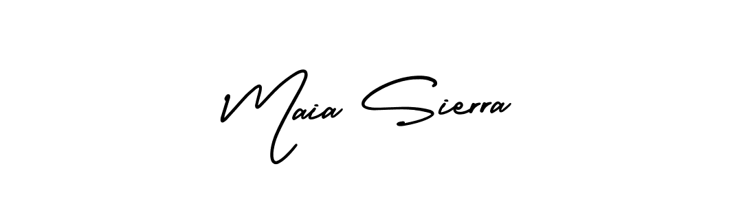 Also You can easily find your signature by using the search form. We will create Maia Sierra name handwritten signature images for you free of cost using AmerikaSignatureDemo-Regular sign style. Maia Sierra signature style 3 images and pictures png