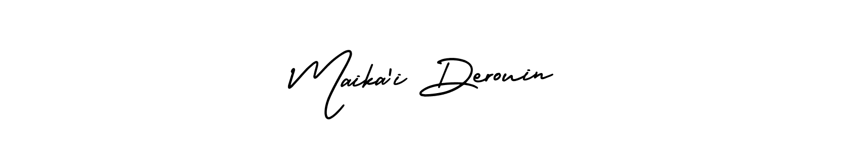 Also we have Maika’i Derouin name is the best signature style. Create professional handwritten signature collection using AmerikaSignatureDemo-Regular autograph style. Maika’i Derouin signature style 3 images and pictures png