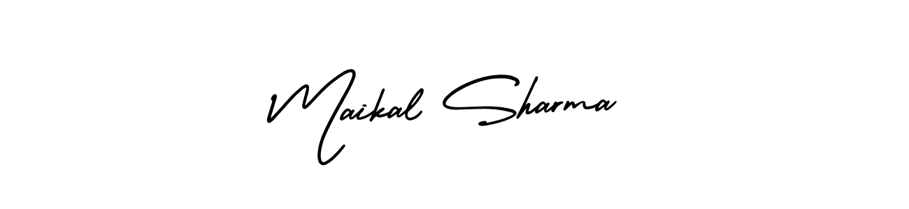 Maikal Sharma stylish signature style. Best Handwritten Sign (AmerikaSignatureDemo-Regular) for my name. Handwritten Signature Collection Ideas for my name Maikal Sharma. Maikal Sharma signature style 3 images and pictures png