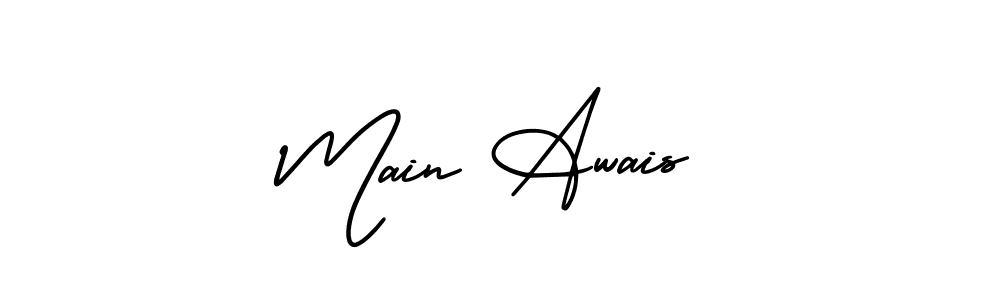 Make a beautiful signature design for name Main Awais. Use this online signature maker to create a handwritten signature for free. Main Awais signature style 3 images and pictures png