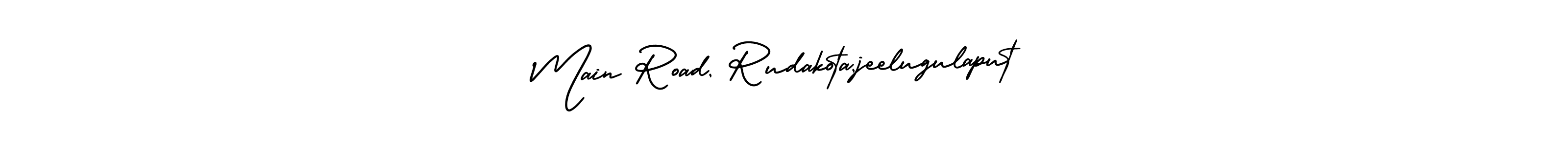 Create a beautiful signature design for name Main Road, Rudakota,jeelugulaput. With this signature (AmerikaSignatureDemo-Regular) fonts, you can make a handwritten signature for free. Main Road, Rudakota,jeelugulaput signature style 3 images and pictures png