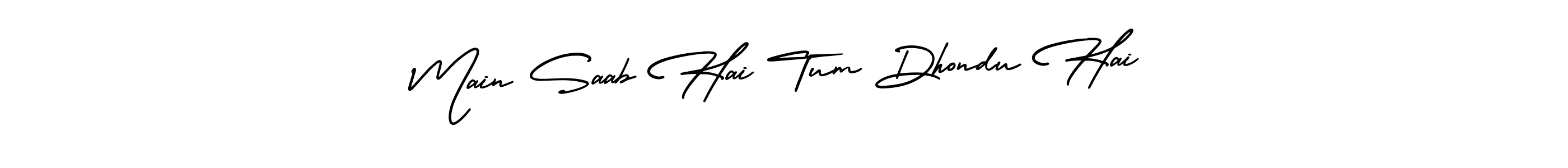 Create a beautiful signature design for name Main Saab Hai Tum Dhondu Hai. With this signature (AmerikaSignatureDemo-Regular) fonts, you can make a handwritten signature for free. Main Saab Hai Tum Dhondu Hai signature style 3 images and pictures png