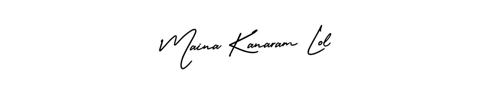 Make a beautiful signature design for name Maina Kanaram Lol. Use this online signature maker to create a handwritten signature for free. Maina Kanaram Lol signature style 3 images and pictures png